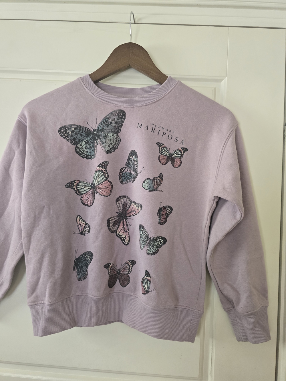Mariposa Lavender Butterfly Crewneck Sweatshirt